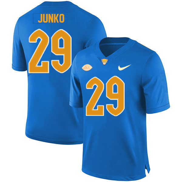 Men #29 Joshua Junko Pitt Panthers College Football Jerseys Sale-New Royal